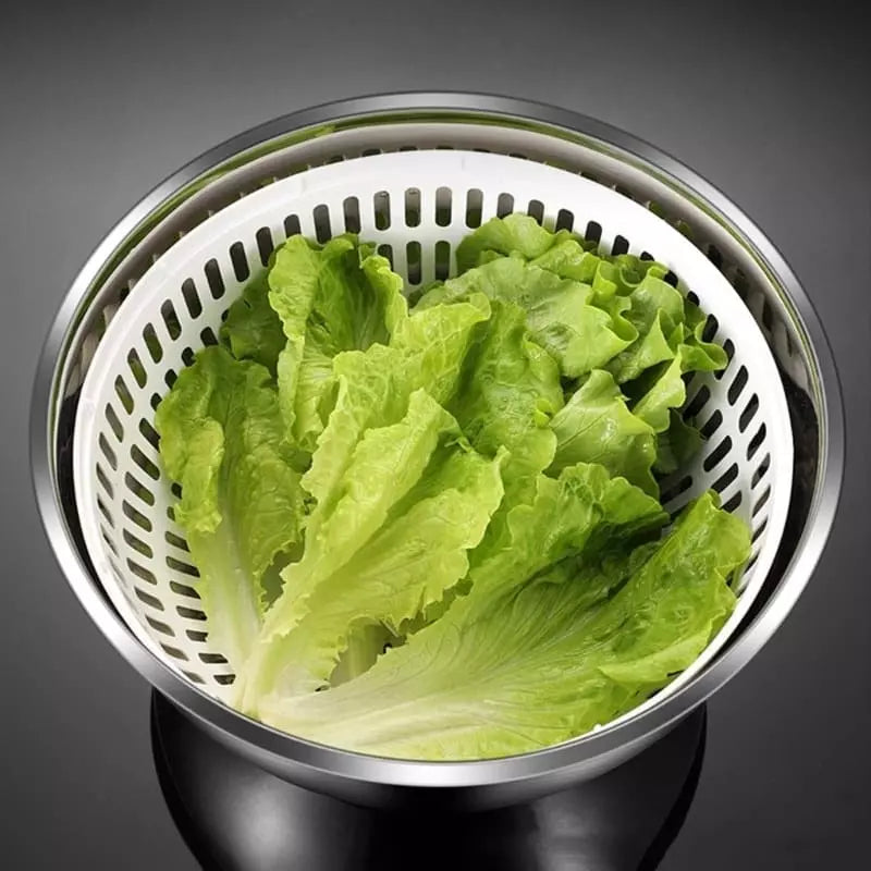 Centrifuga Secadora de Salada Bowl Inox