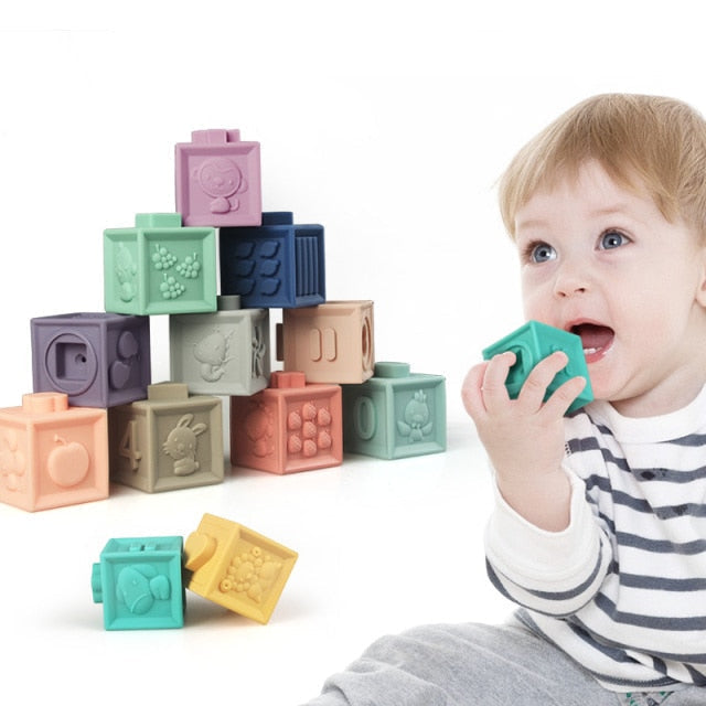 Blocos De Construção 3D Macios Para Bebês